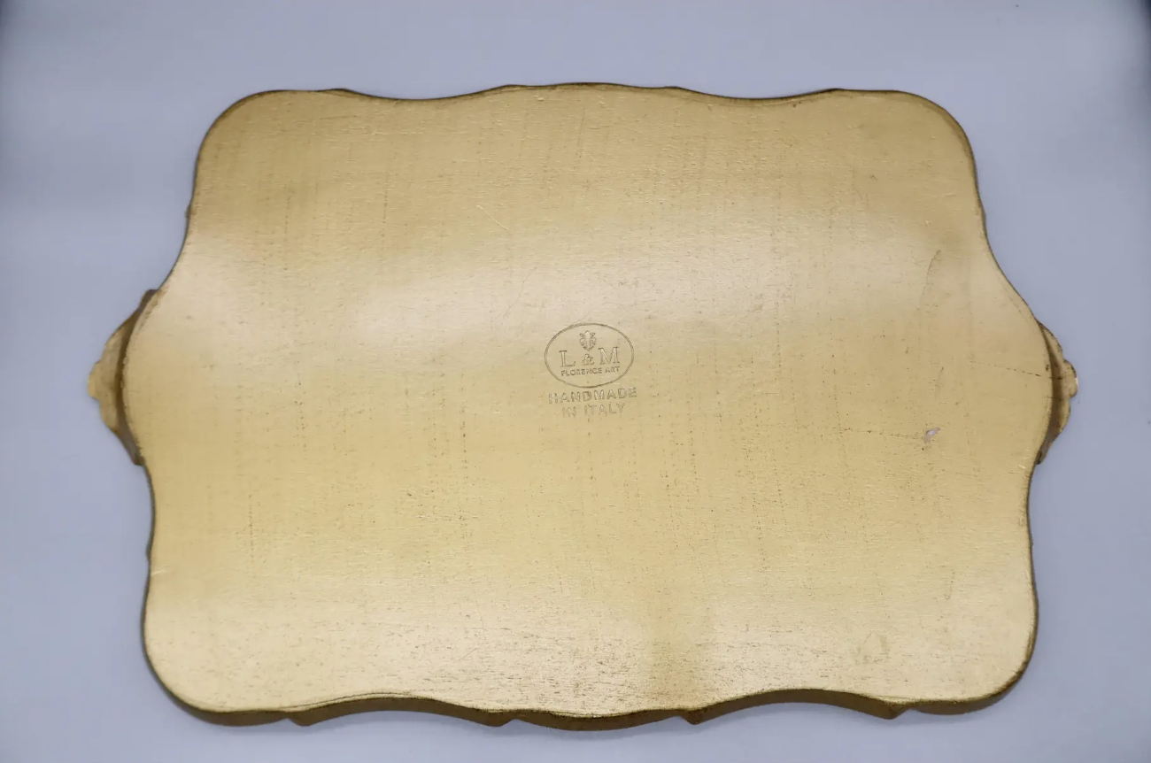 Large Italian Florentine Gilt Tray