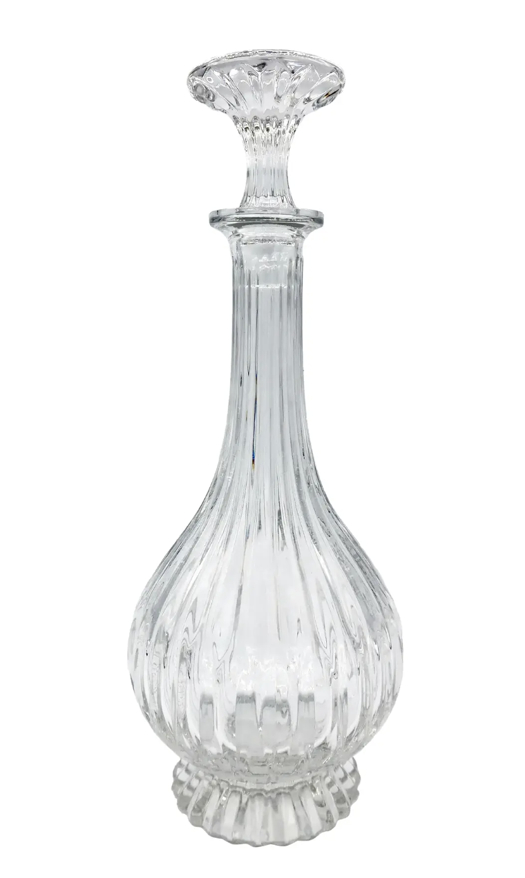 Tall Vintage Glass Decanter