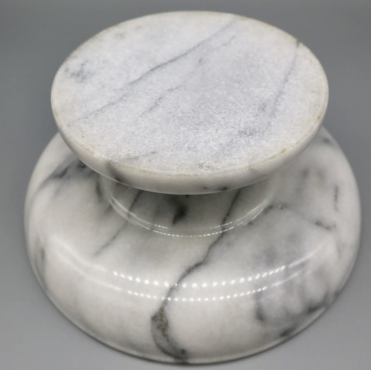 Vintage Marble Pedestal Compote