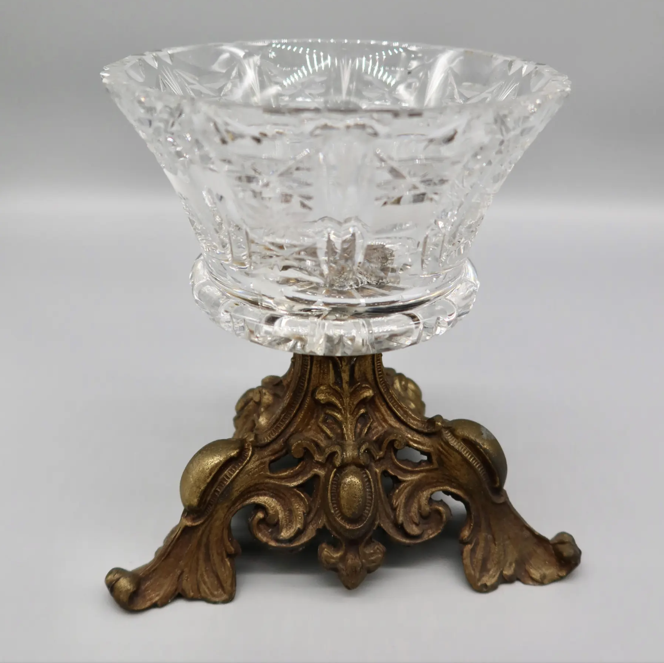 American Brilliant Period Cut Crystal Compote