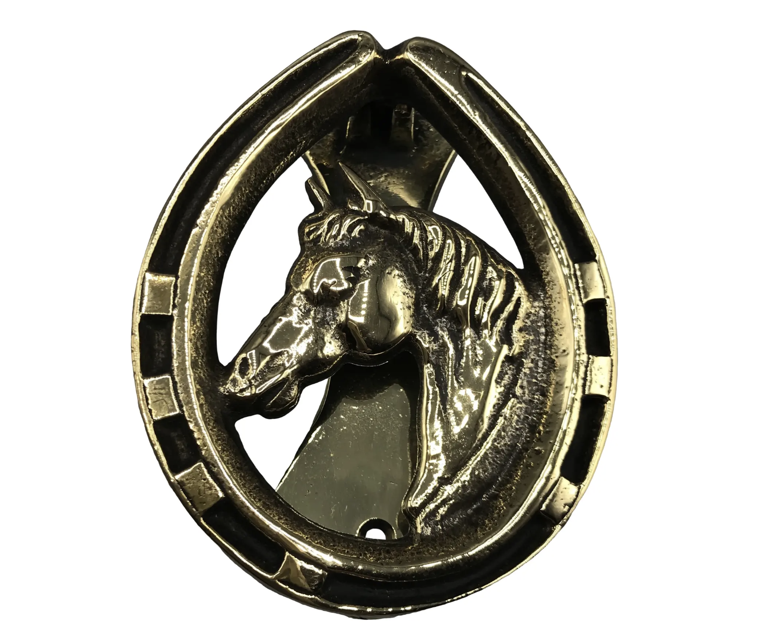 English Equestrian Brass Door Knocker