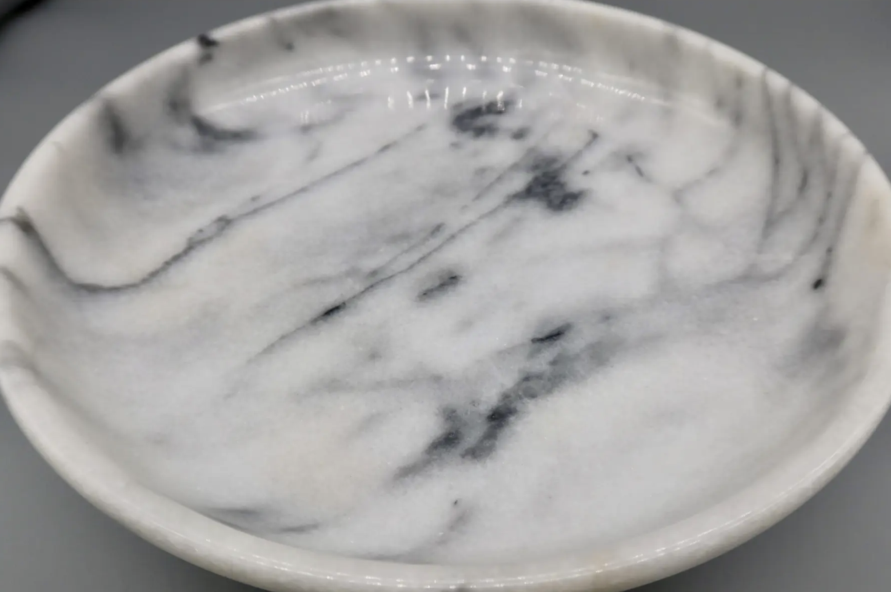 Vintage Marble Pedestal Compote