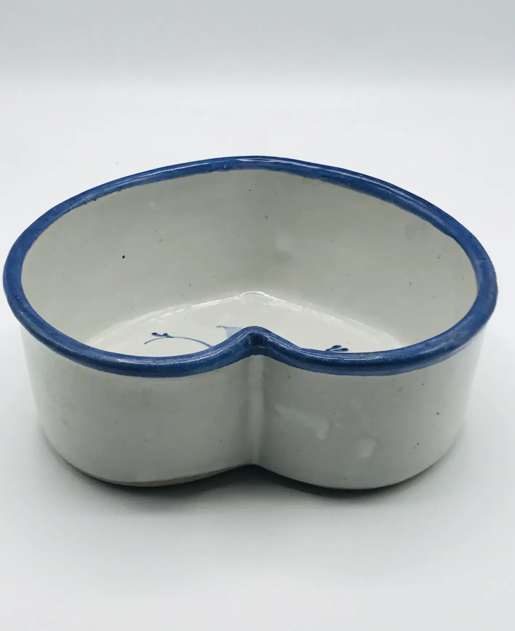 Vintage Heart Shaped Hand Thrown Bowl