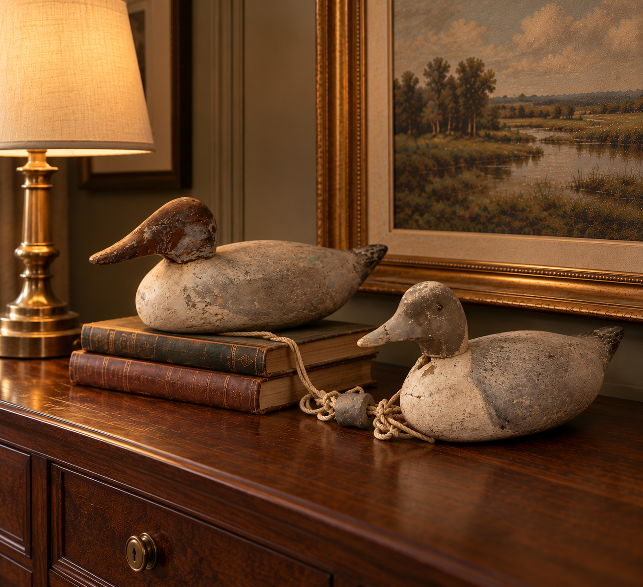 Antique Duck Decoy Study Vignette.png