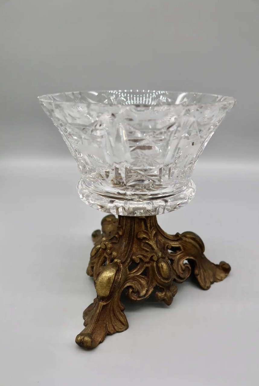 American Brilliant Period Cut Crystal Compote