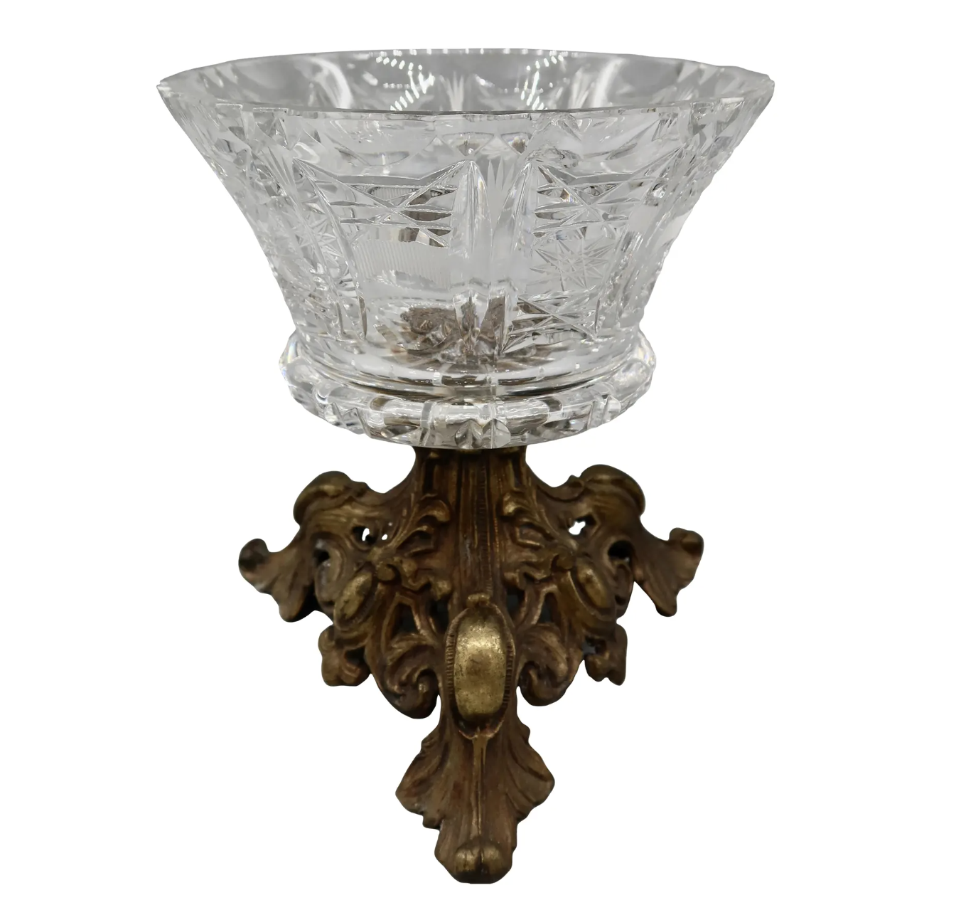 American Brilliant Period Cut Crystal Compote