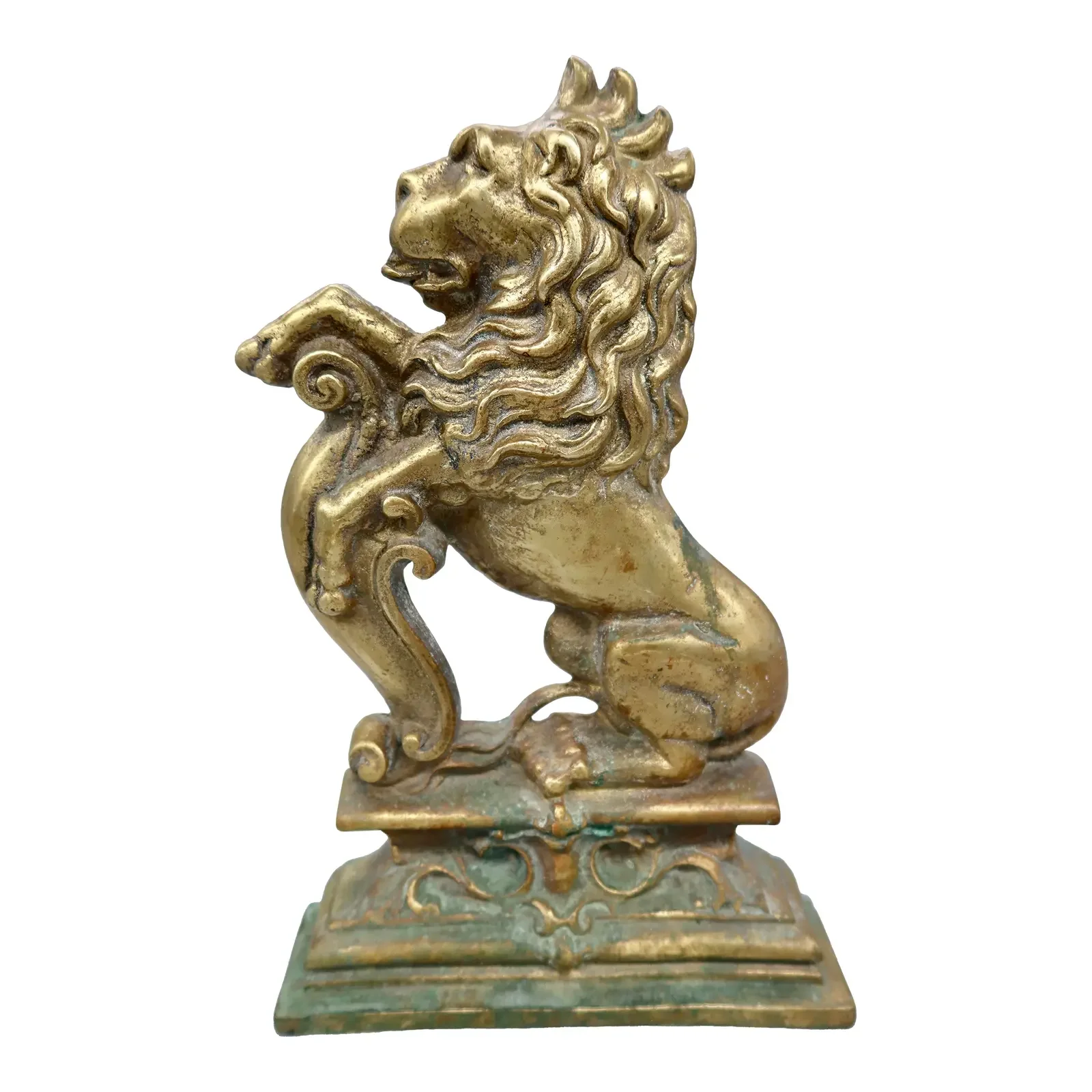 large-antique-brass-rampant-lion-andiron-finial-heraldic-fireplace-ornament-6109.webp
