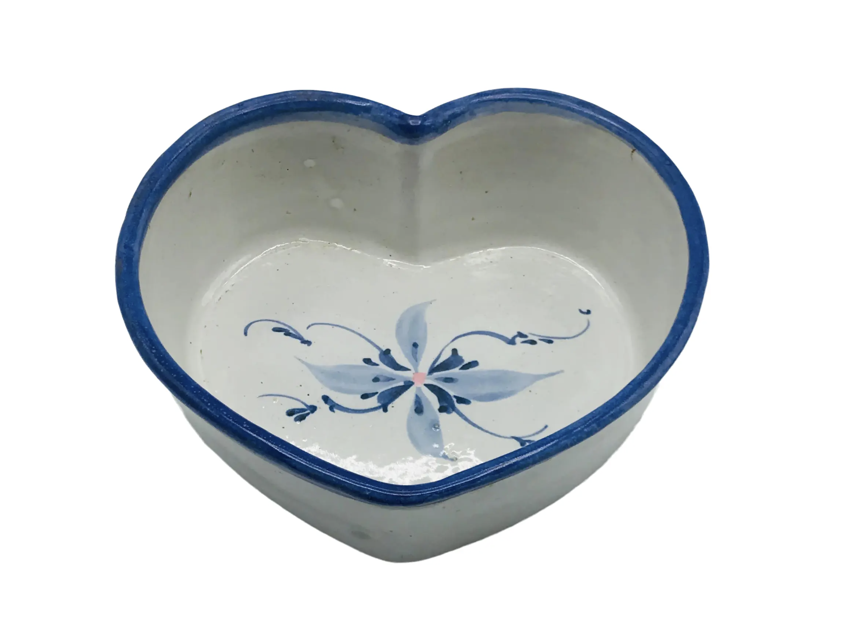 Vintage Heart Shaped Hand Thrown Bowl