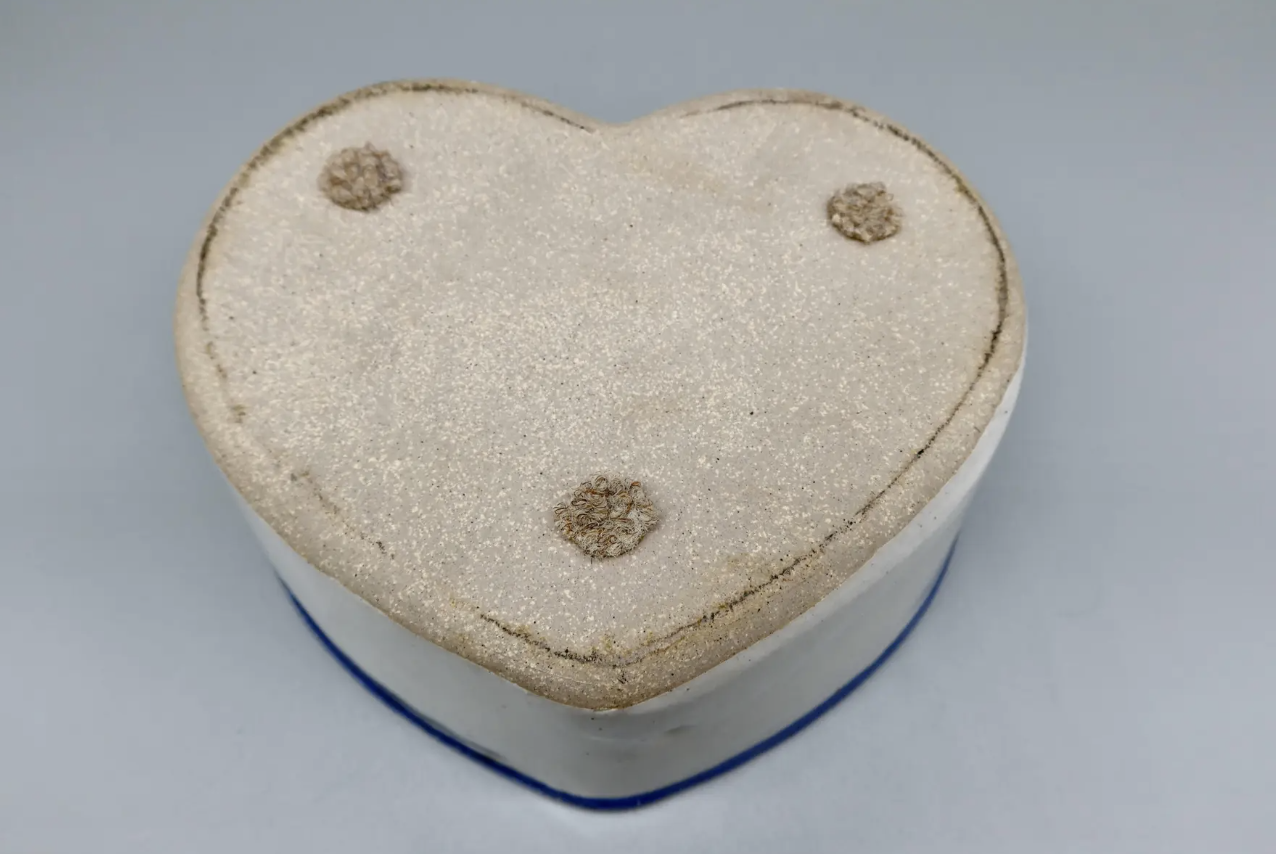 Vintage Heart Shaped Hand Thrown Bowl