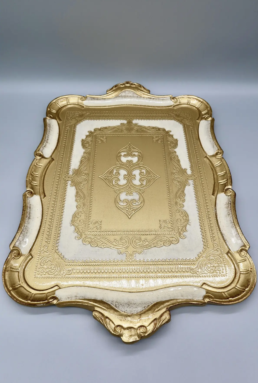 Large Italian Florentine Gilt Tray
