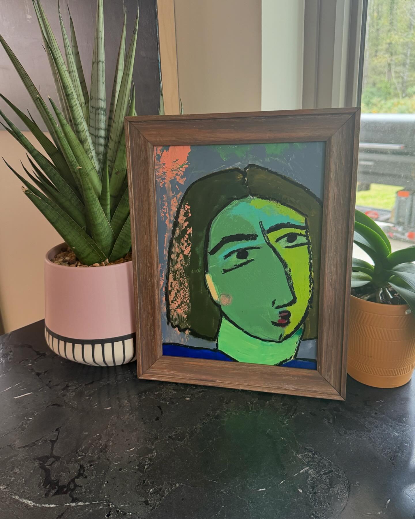 Wickedly good #facesseries #arte_com_ #abstractpainter #coldwaxpainting #abstractartwork #coldwaxmedium #abstractpainting #mercerart #coldwaxandoilpainting #coldwaxandoil #coldwax #slaughterhousestudio #interiordesign
