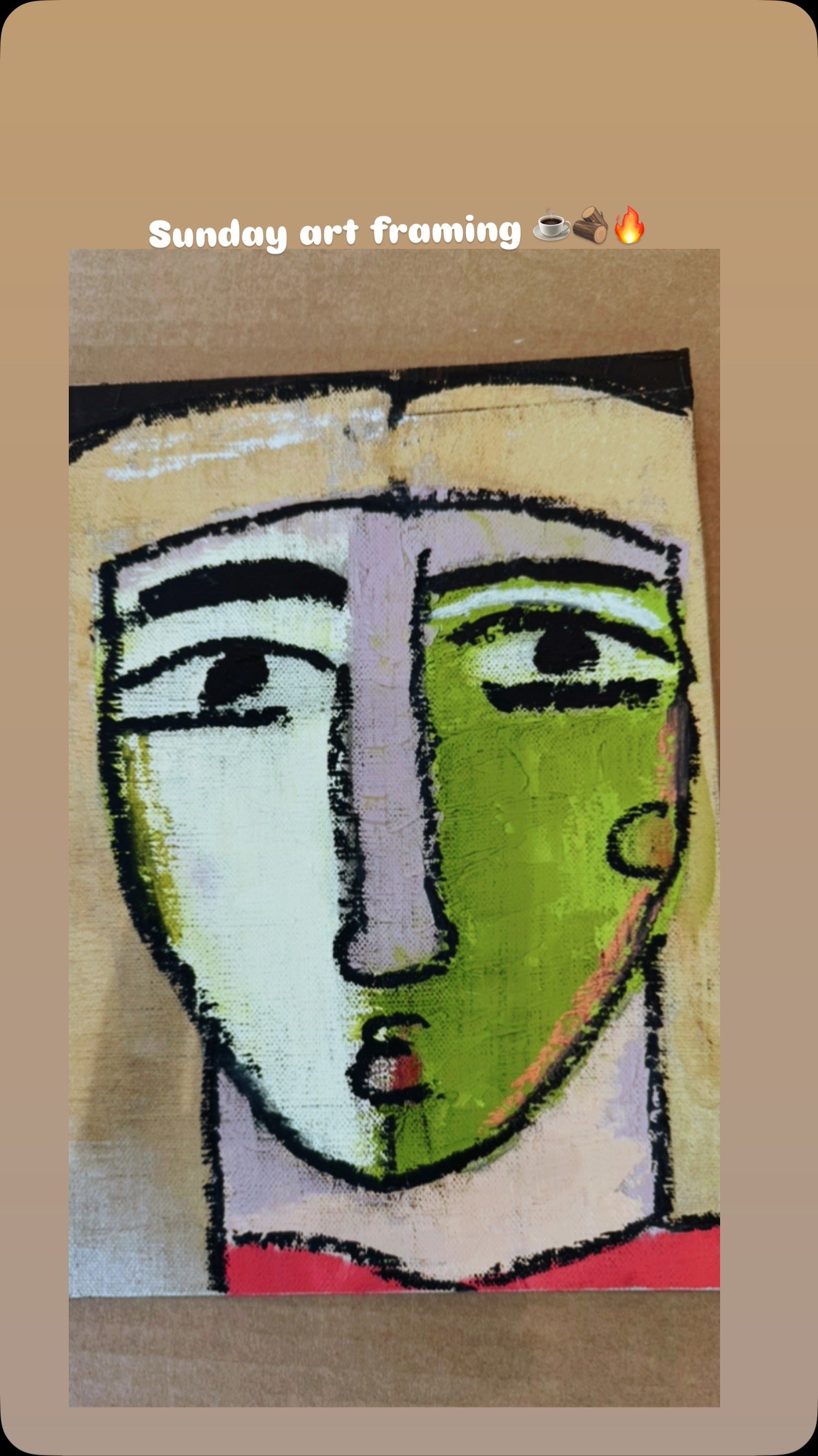 Dry and ready for framing today. Stay tuned! #facesseries