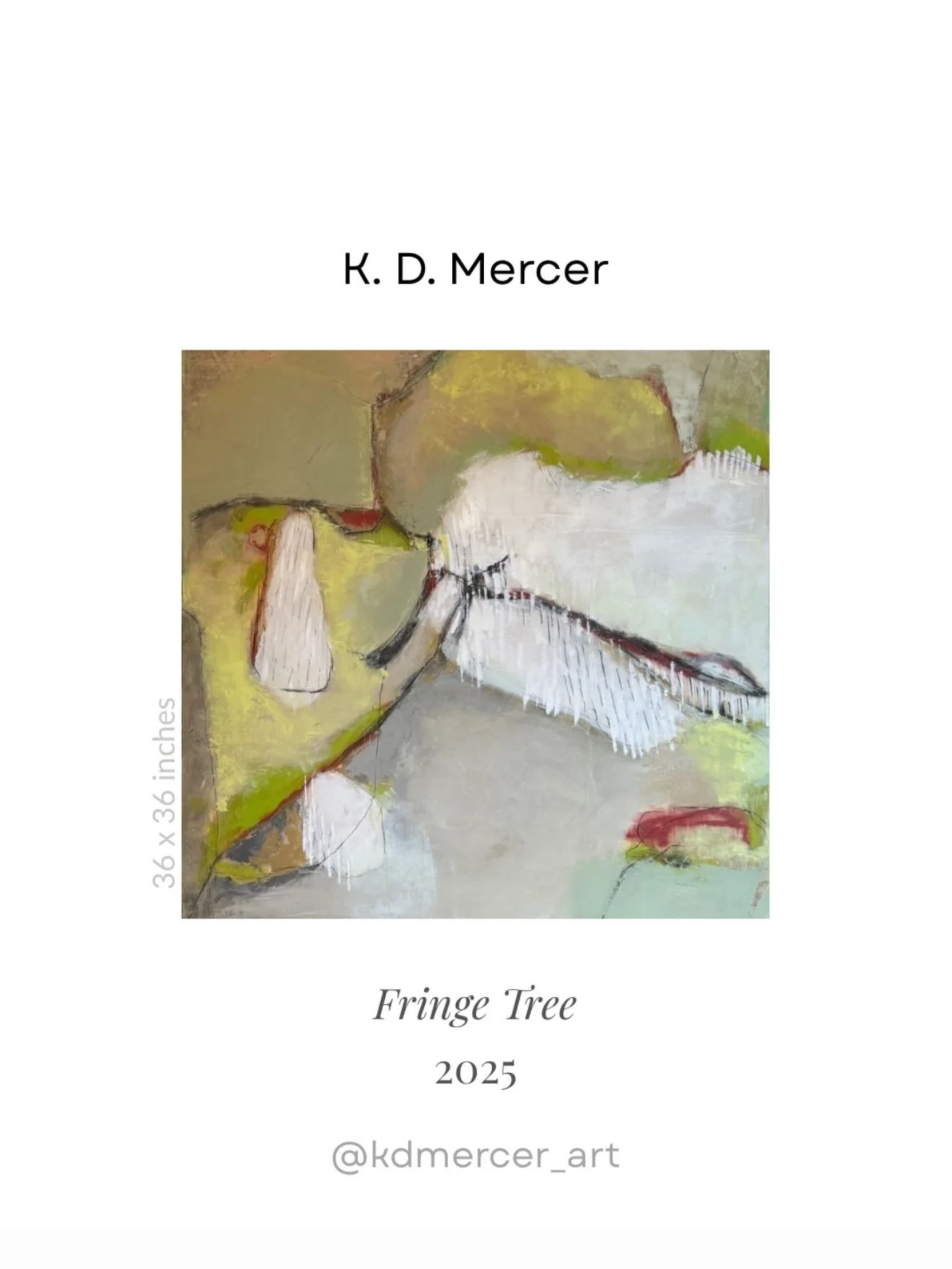 “Fringe Tree” , from Feliciana Flora series, is 36 x36 oil and cold wax painted on a cradled wood panel. #abstractpainting #abstraction #coldwaxpainting #coldwaxartist #coldwaxmedium #abstract #abstractartist
#modernart #minimalism #min