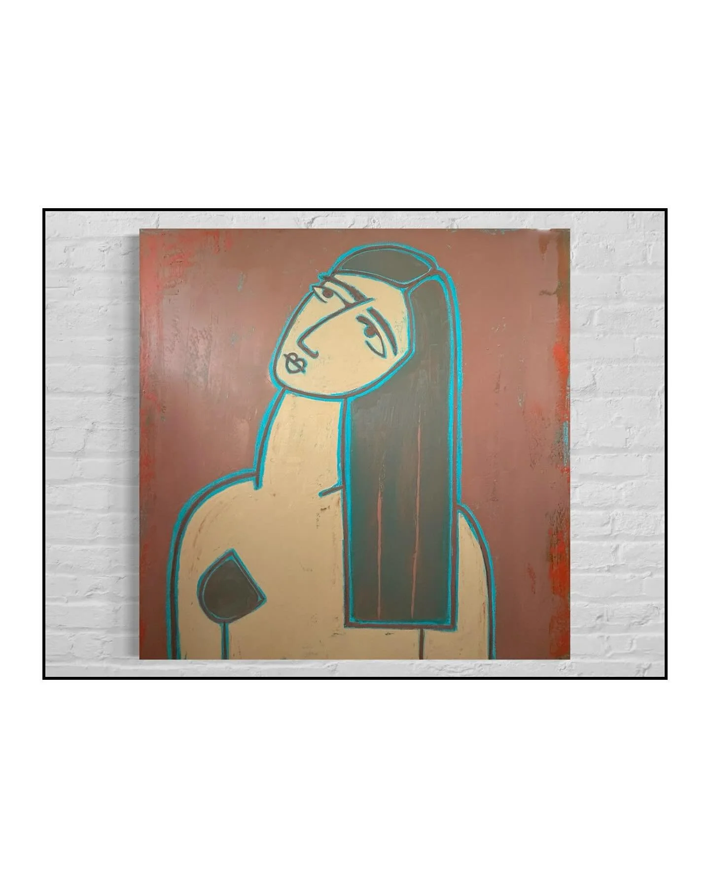 The “Lines of Being” series distills the human face into bold lines and luminous color, capturing the quiet beauty of presence and memory. Each portrait whispering both intimacy and universality. #mercerart