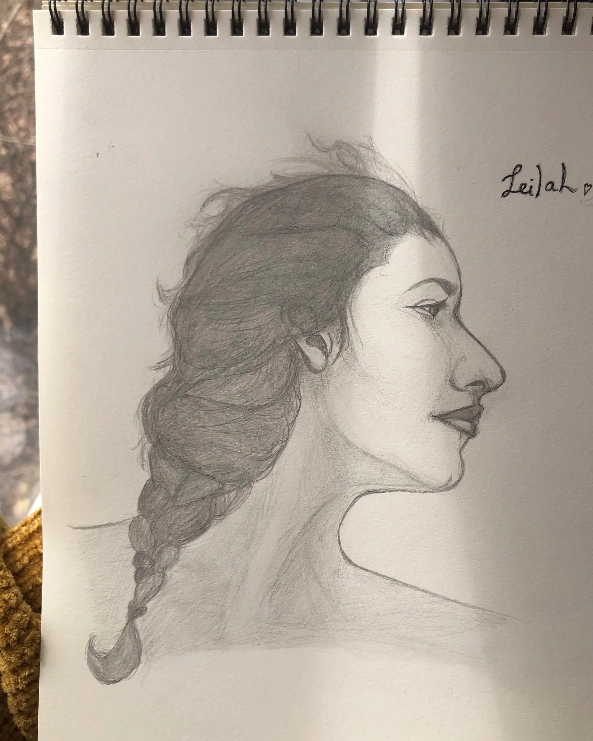 "Leilah" //
Graphite on Paper //
2020