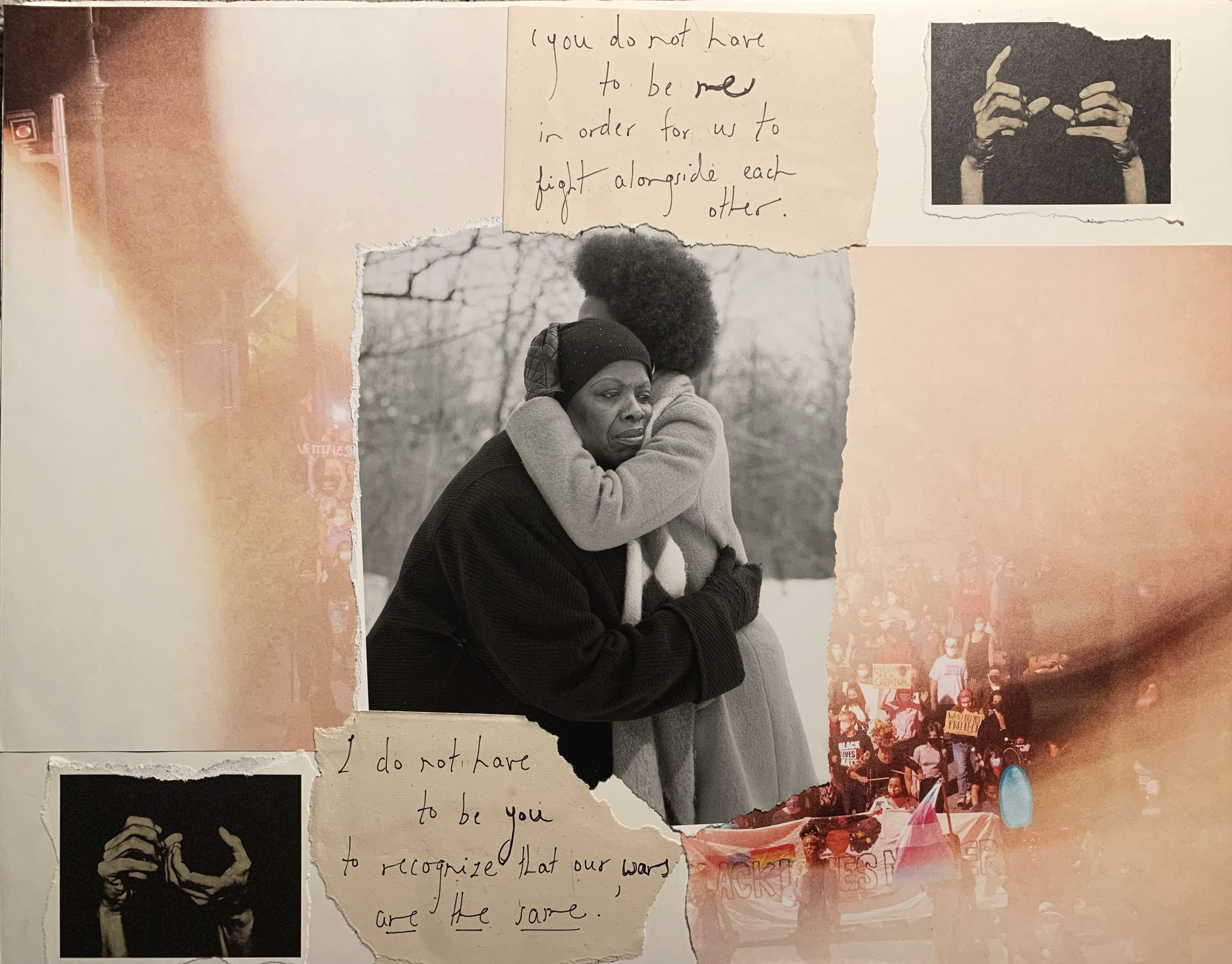 "Wars" // Words by Audre Lorde // Collage // 2021