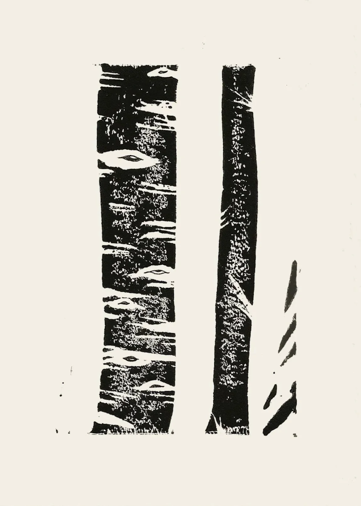 "Watching" // Linocut Print // 2026