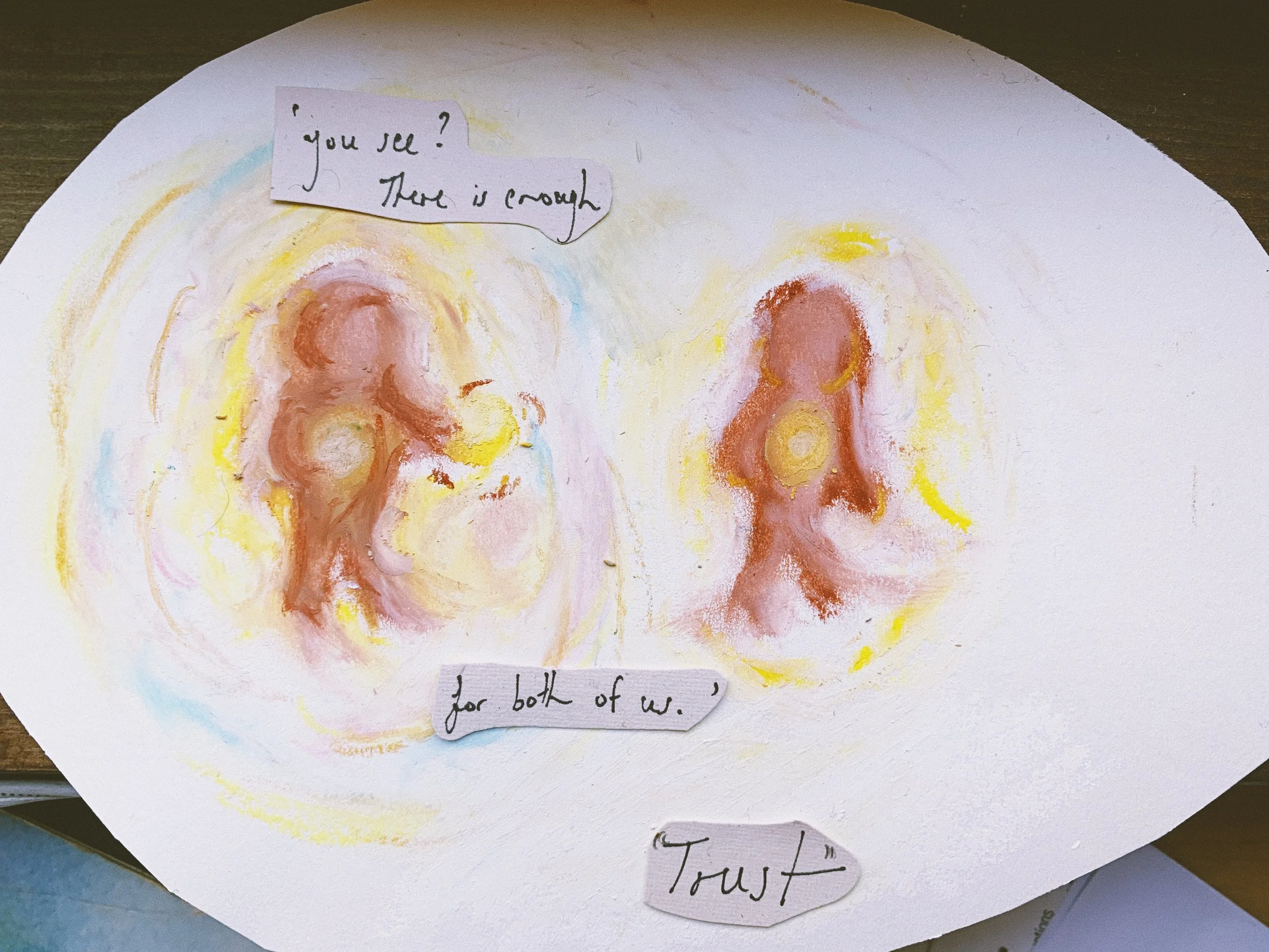 "Trust" // 10-Minute Art Therapy Exercise // Pastel on Paper // 2022