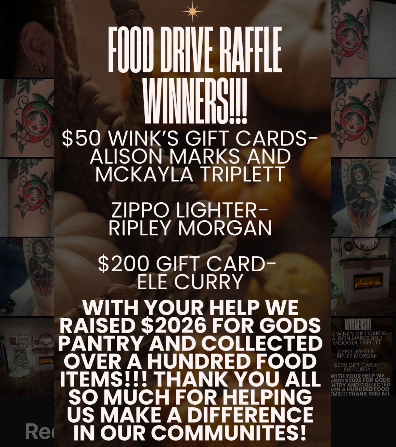 Thank you soooooo much to everyone who came together with us to raise money and food for @gpfoodbank ❤️❤️❤️❤️❤️❤️