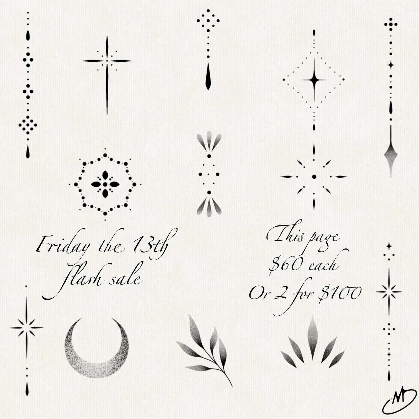 🚨🚨🚨 Friday 13 round 2!!! Lexington location only, first come first served, stating at noon! These lovely designs are from Macy, dot queen. Keep your 👀 peeled for more flash dropping this week!!!