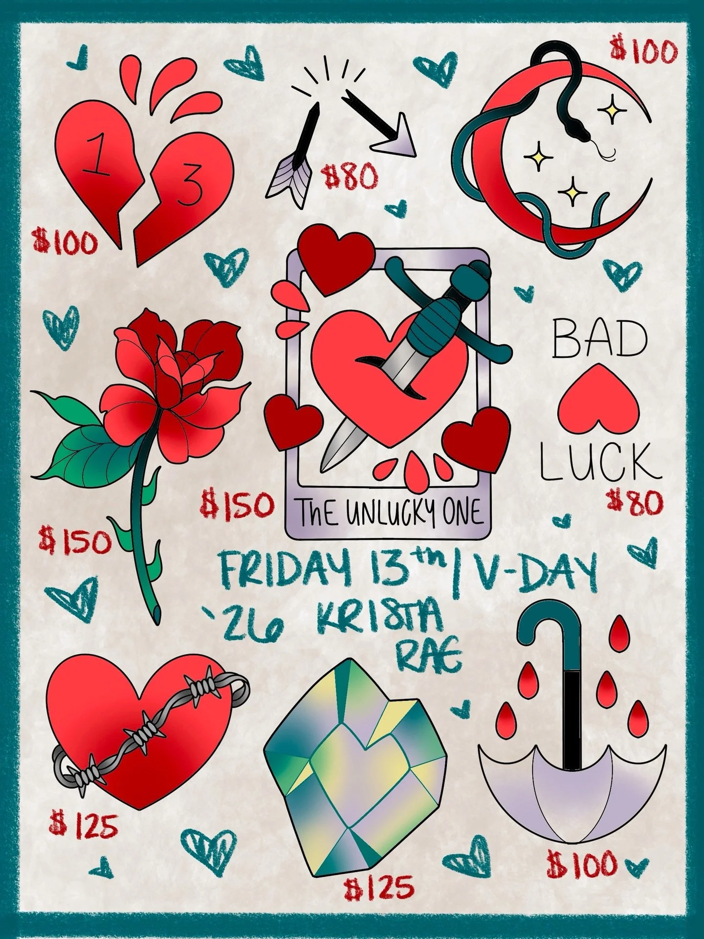 These are Krista&rsquo;s pieces for the flash event on Friday @k.raetattoos in Richmond. Starting at noon, first come first served. Arms and Legs only.