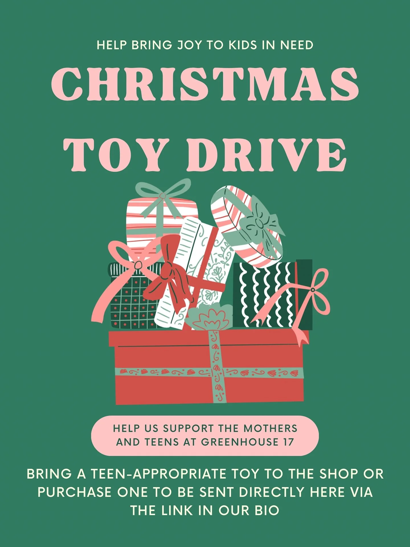 Hi guys! We are hosting our annual toy drive to benefit @greenhouse17ky we have the teen group again this year and it&rsquo;s so fun to shop for them! I have made an Amazon wishlist where you can order something and it will be sent directly to the sh