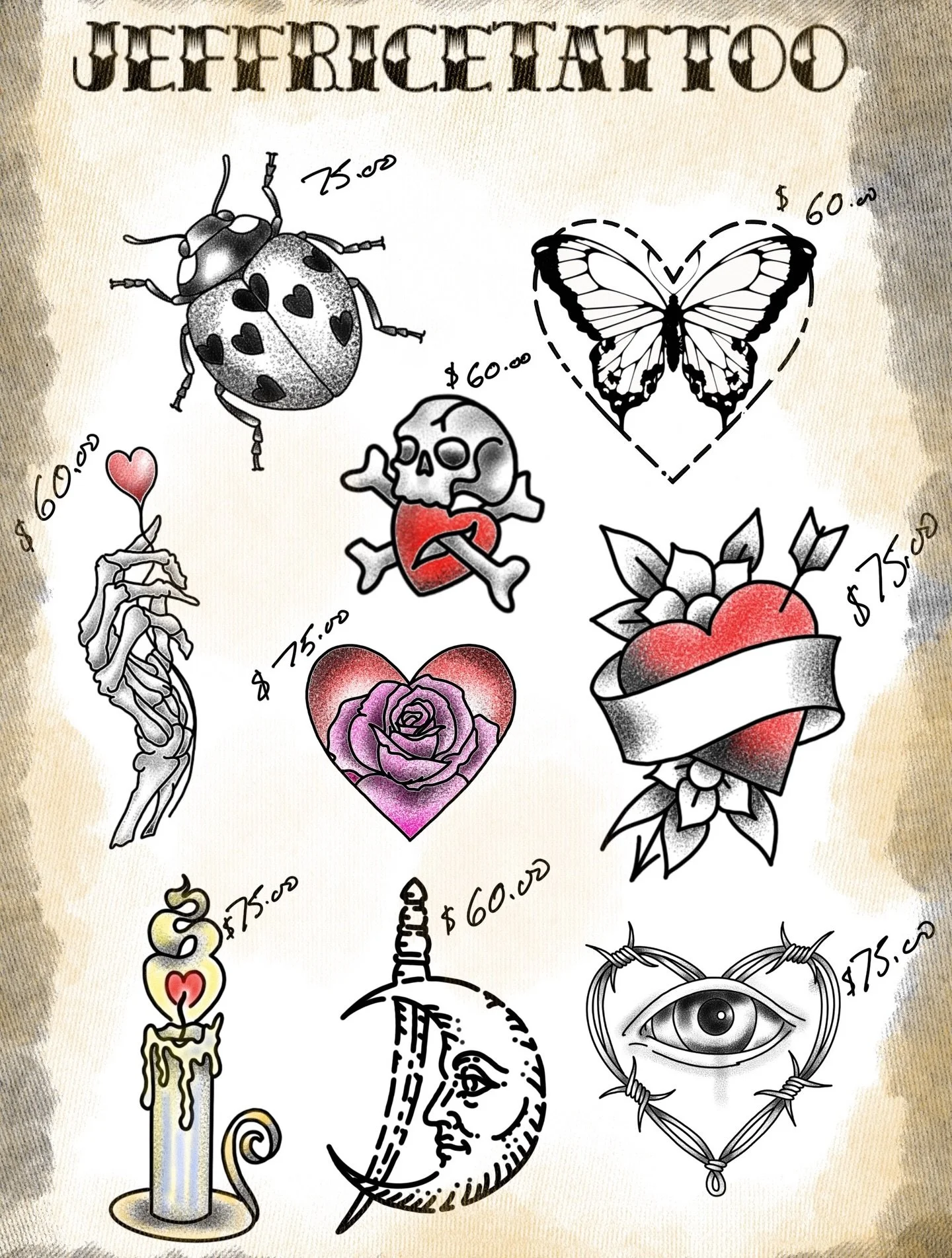 Flash for Friday from your homie @jeffricetattoo He will be at the Lexington shop