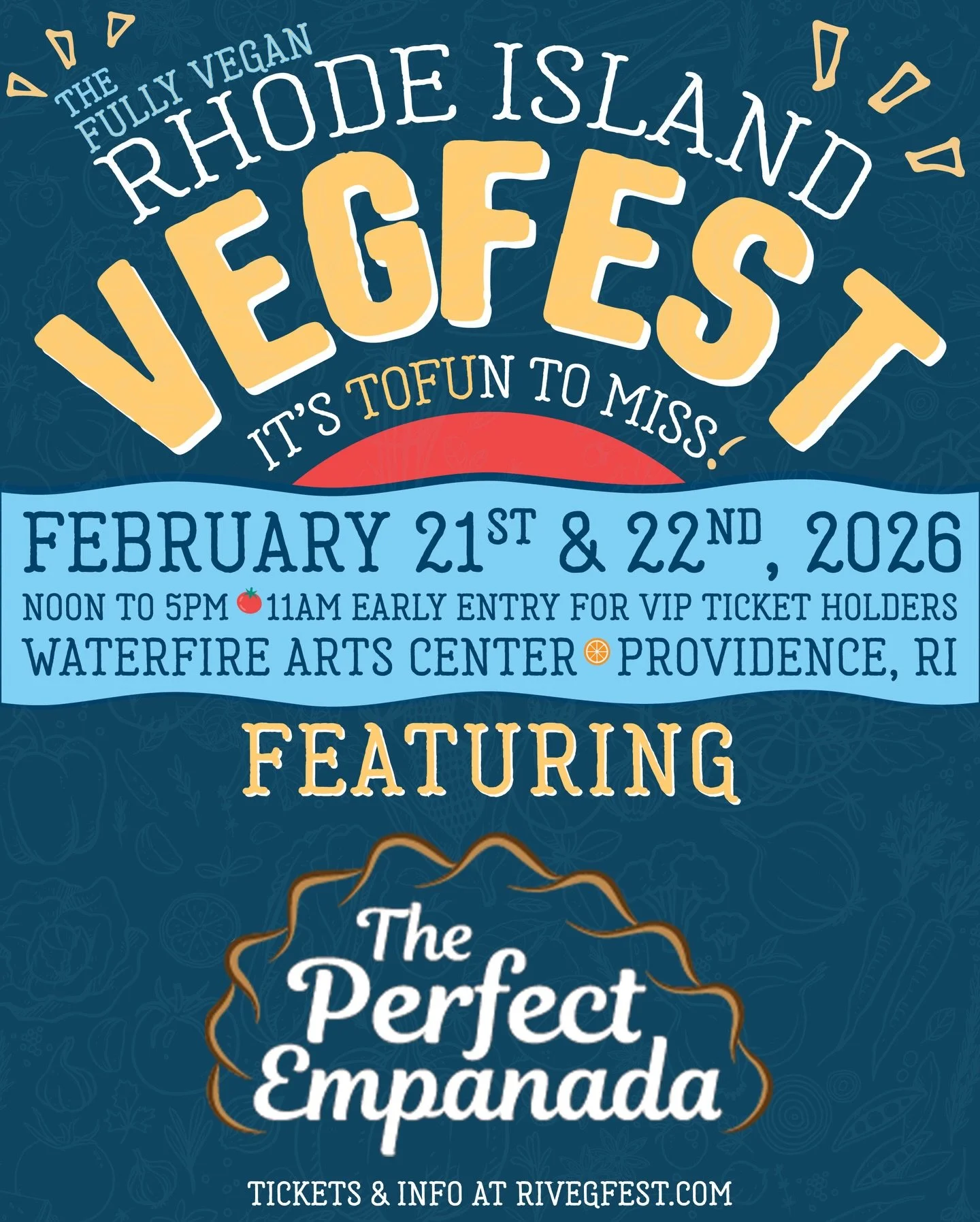 Next month, we will be at RI VegFest @rivegfest !! We can&rsquo;t wait and hope you stop by and try all of our newest exciting vegan Empanada. Some of these flavors will be sold exclusively at  VegFest and nowhere else. Cheers!!🥟🇦🇷❤️