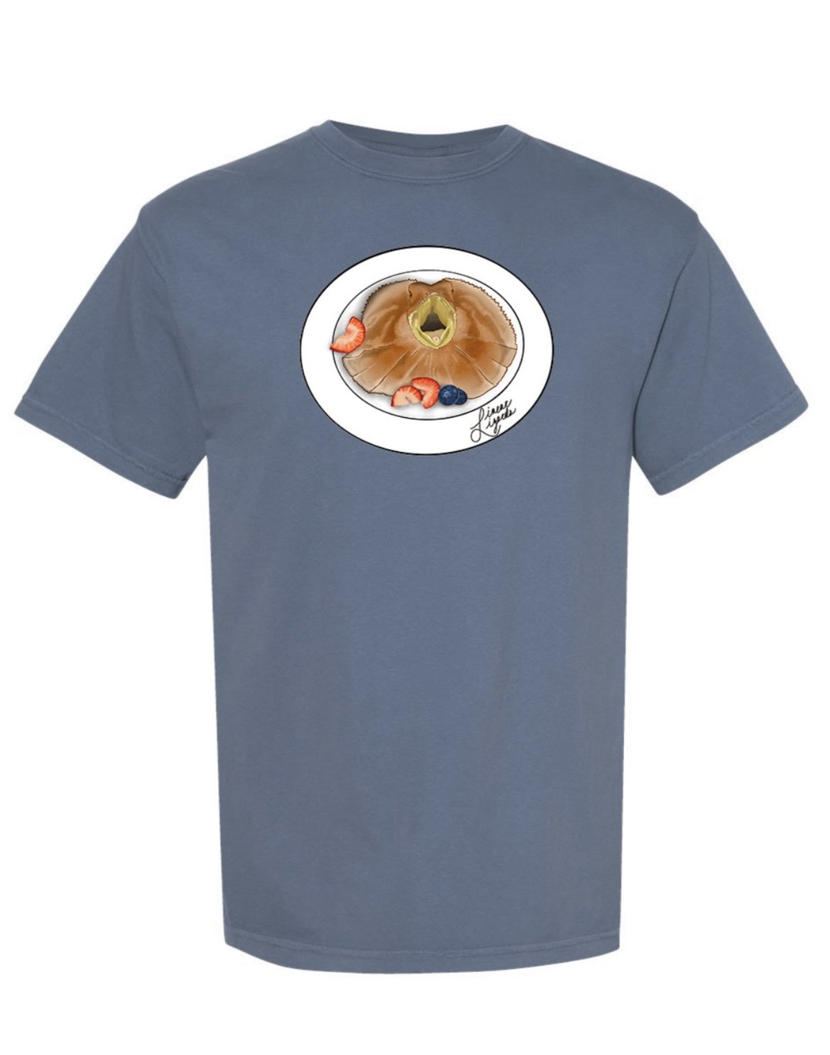 Frilled Pancake Shirt (Blue)