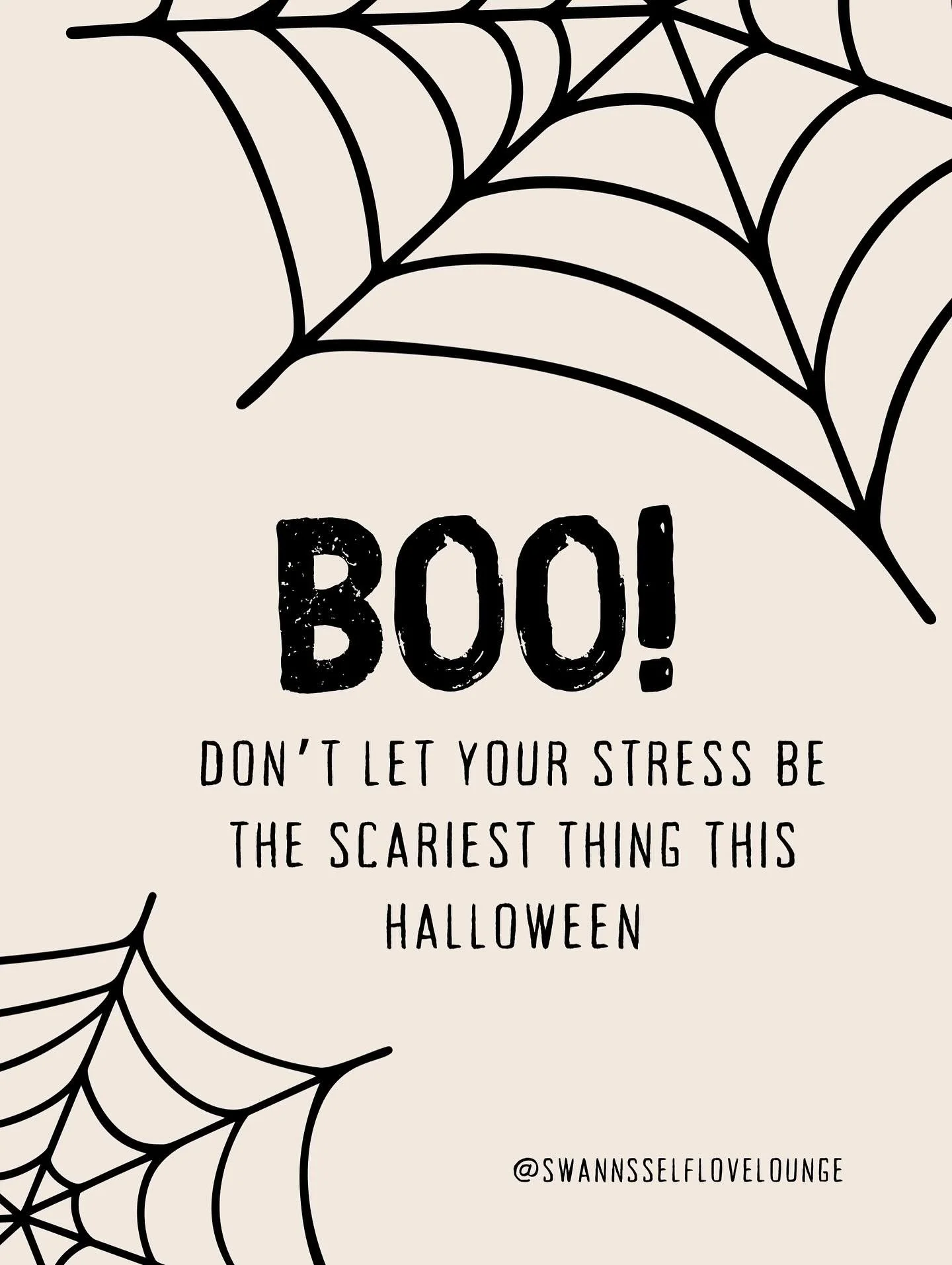 The spooky season is here but sometimes the scariest things aren&rsquo;t ghosts or goblins, they&rsquo;re stress, anxiety, and self-doubt.

This Halloween, give yourself permission to:
	&bull;	Take a mental health break 🎃
	&bull;	Set boundaries that