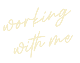 Handwritten text that says 'working with me'