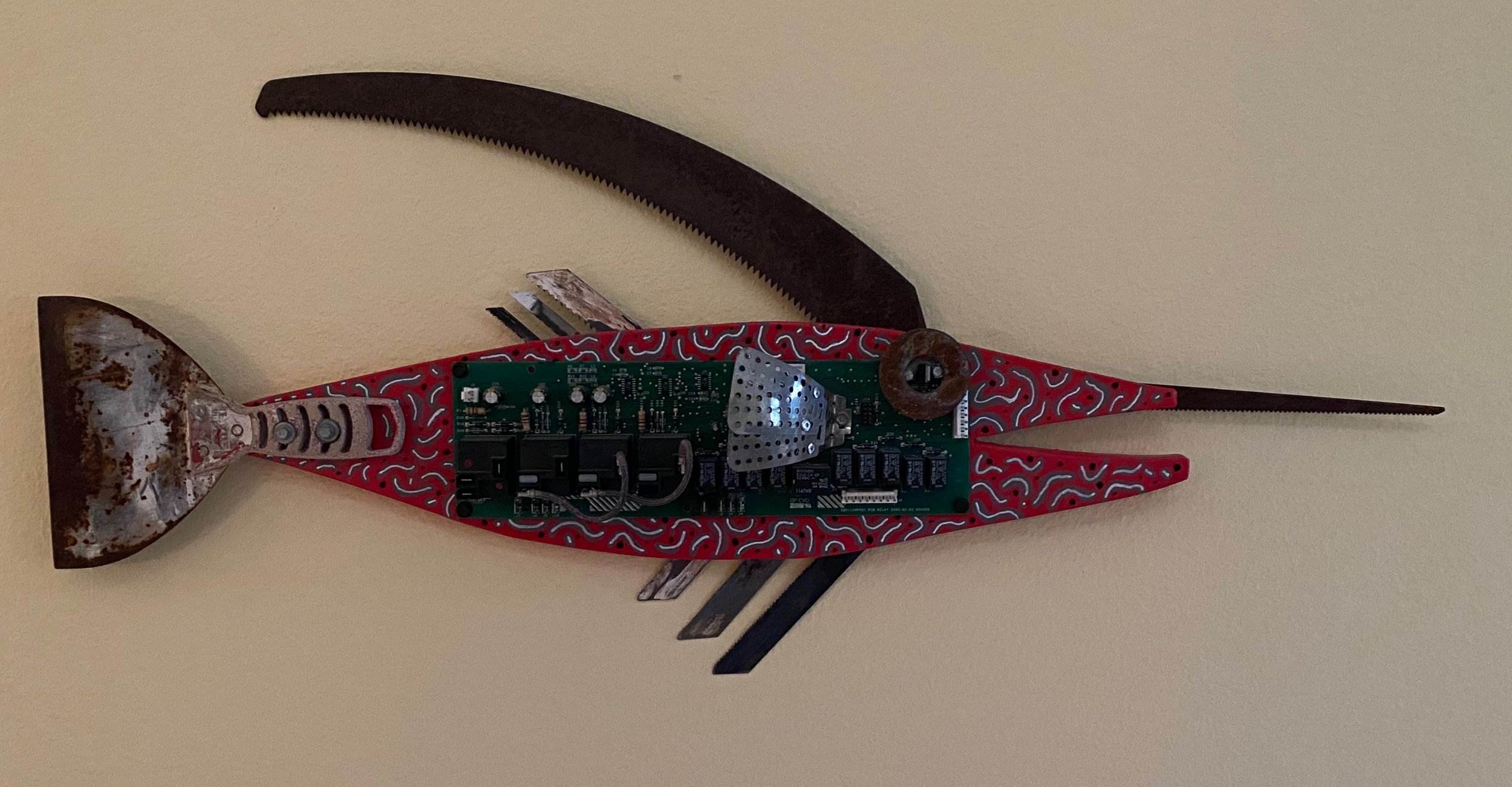 Flotsam Fish 32"Wx14"Hx4"D