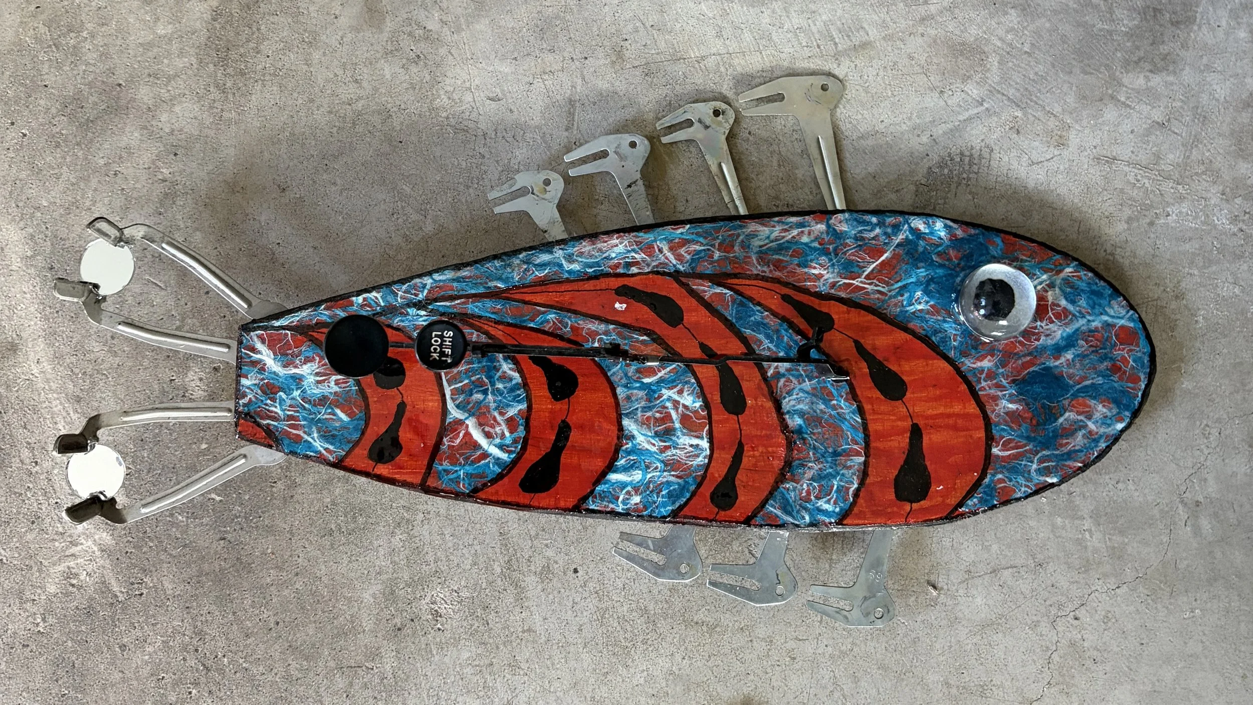 Caps Lock 14"W x 8"H x3"D