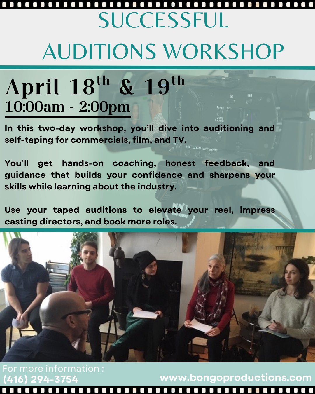 Are you looking to develop your acting career?