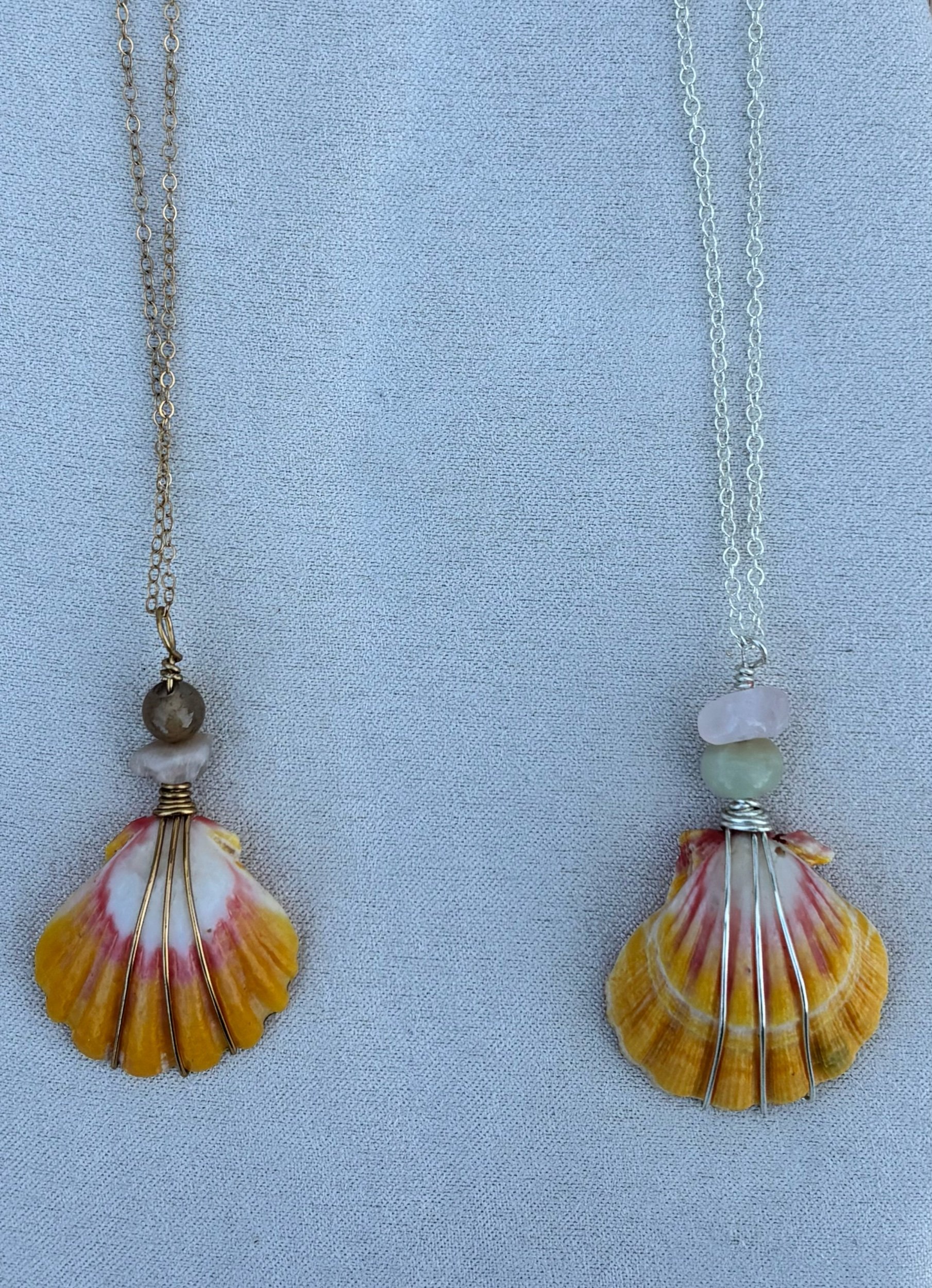 The Solita Sunrise Shell Necklace