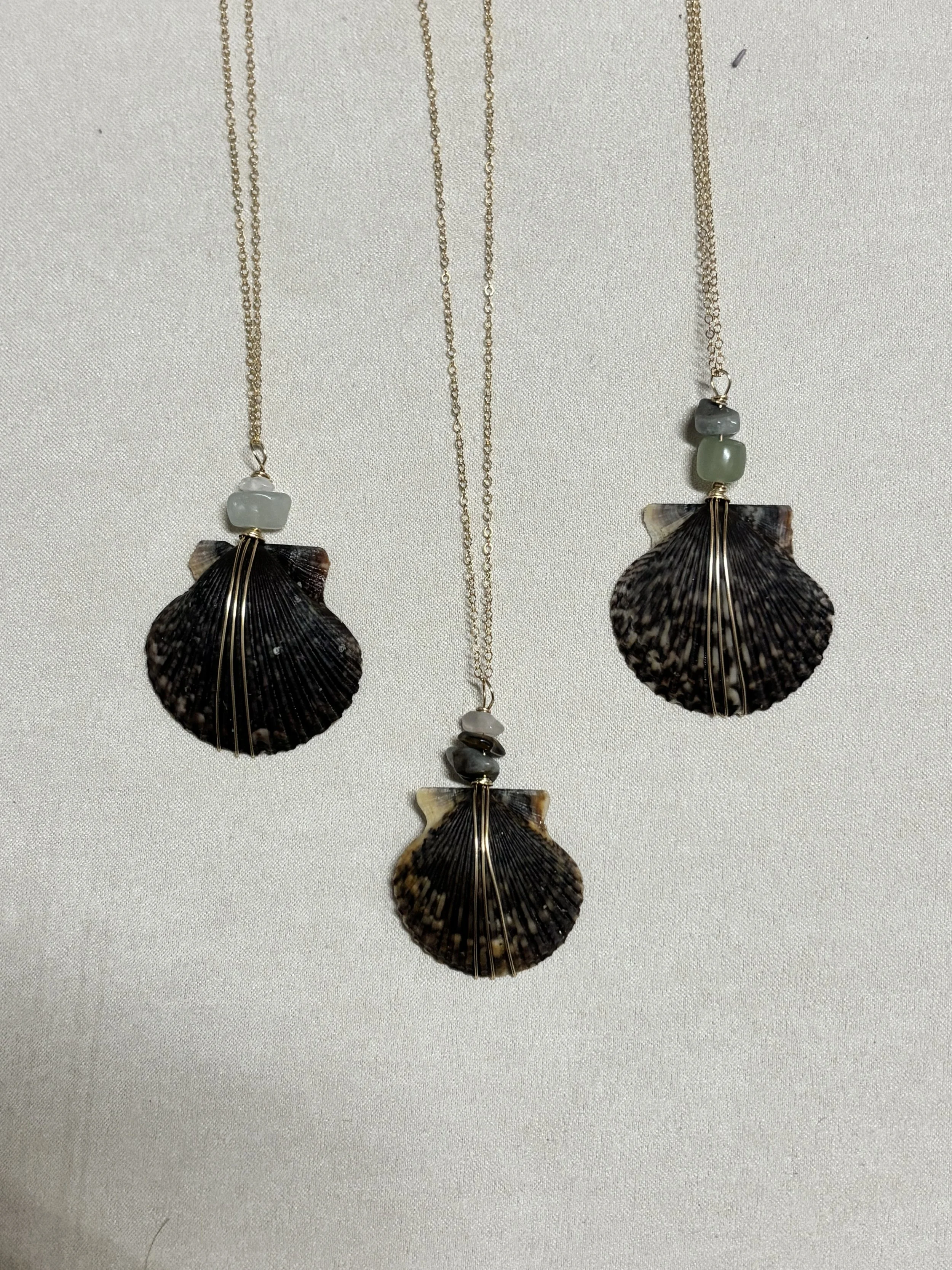Pacific Beach Black Shell Necklace