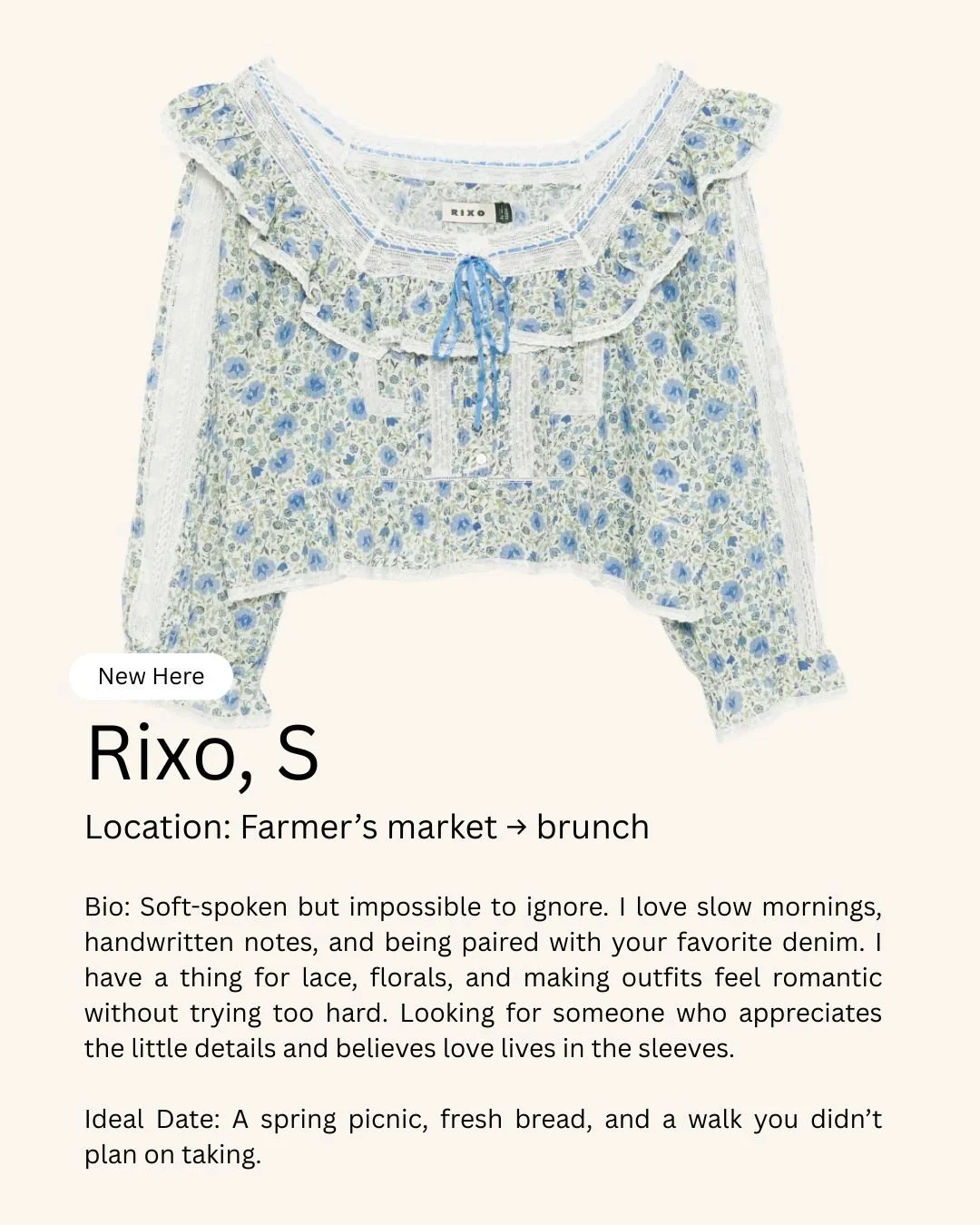 Swipe right on your Valentine 💌

Each piece comes with great style, strong personality, and zero red flags. From romantic florals to quiet luxury staples, these profiles are looking for a long-term relationship (in your closet).

Which one are you m