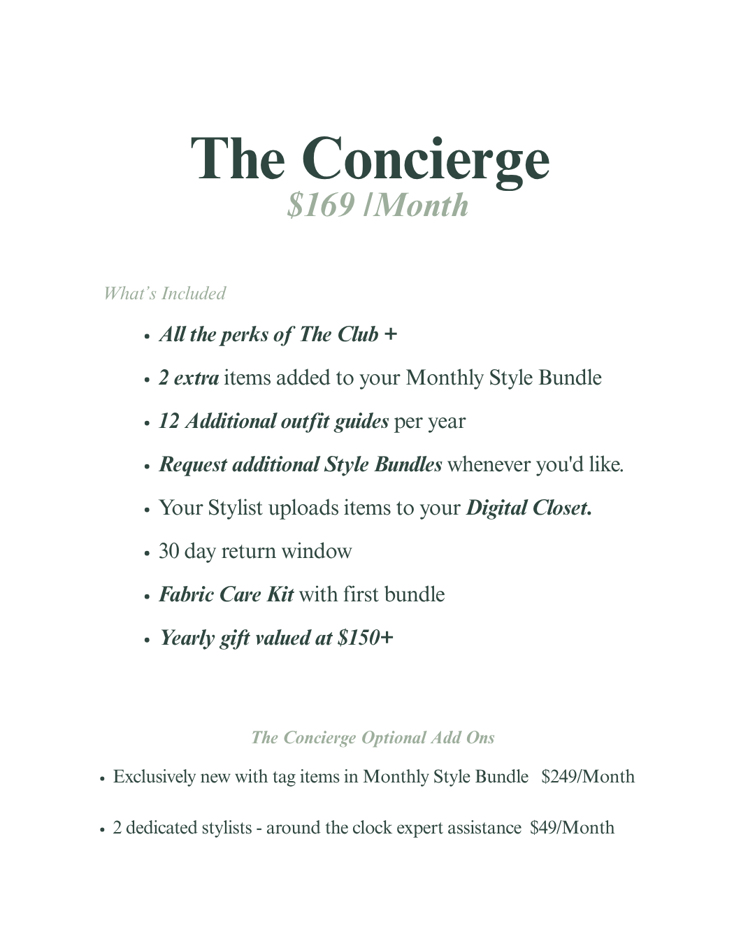 The Concierge Membership