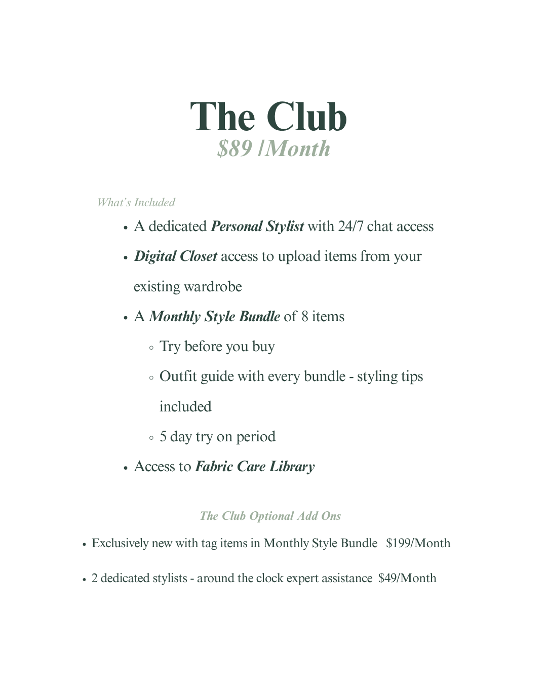 The Club Membership