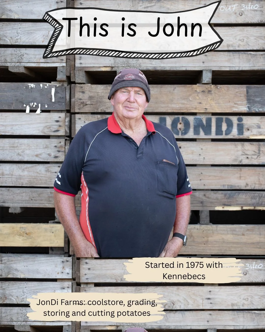 A snippet of John's story. To read the rest, come along to Spud Fest on March 14 - Scottsdale Recreation Ground. You can read about many of our local community members histories all while enjoying the delicious potato!