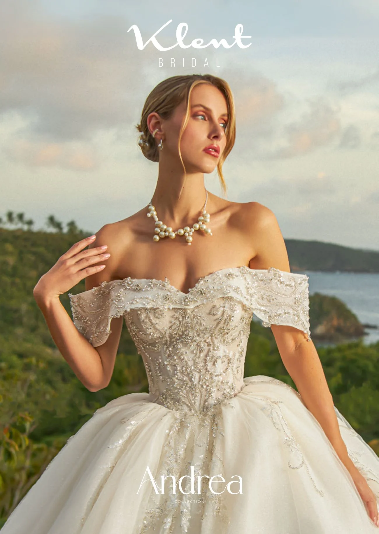 Novias Klent Portada Colección Andrea Vestido de Novia para Boda