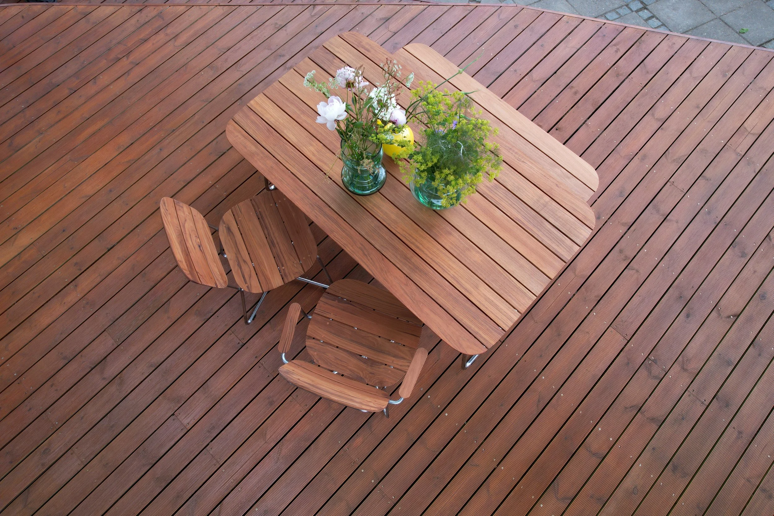 Outdoor seating area with WOCA Exterior Oil
