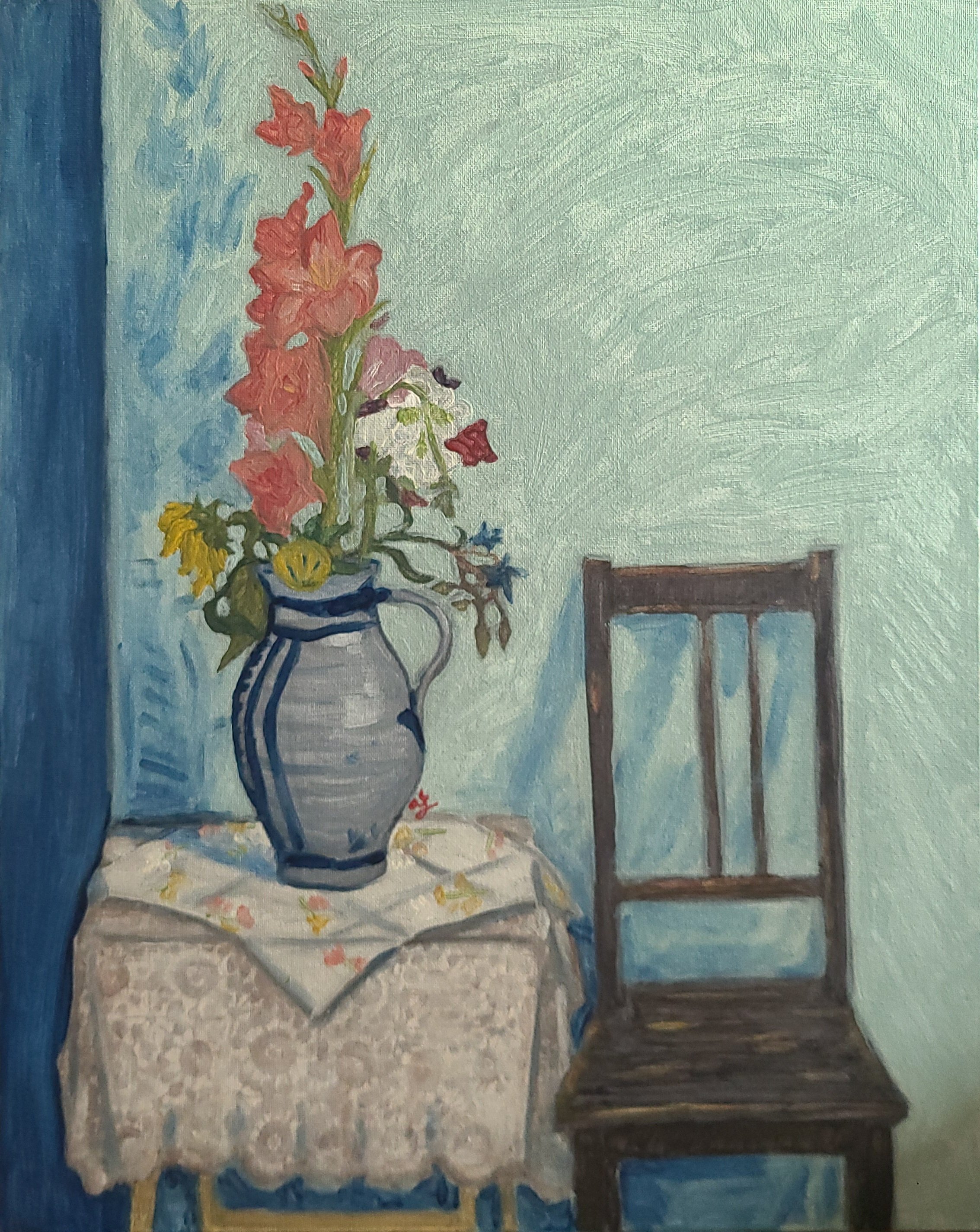 Flowers & Chair