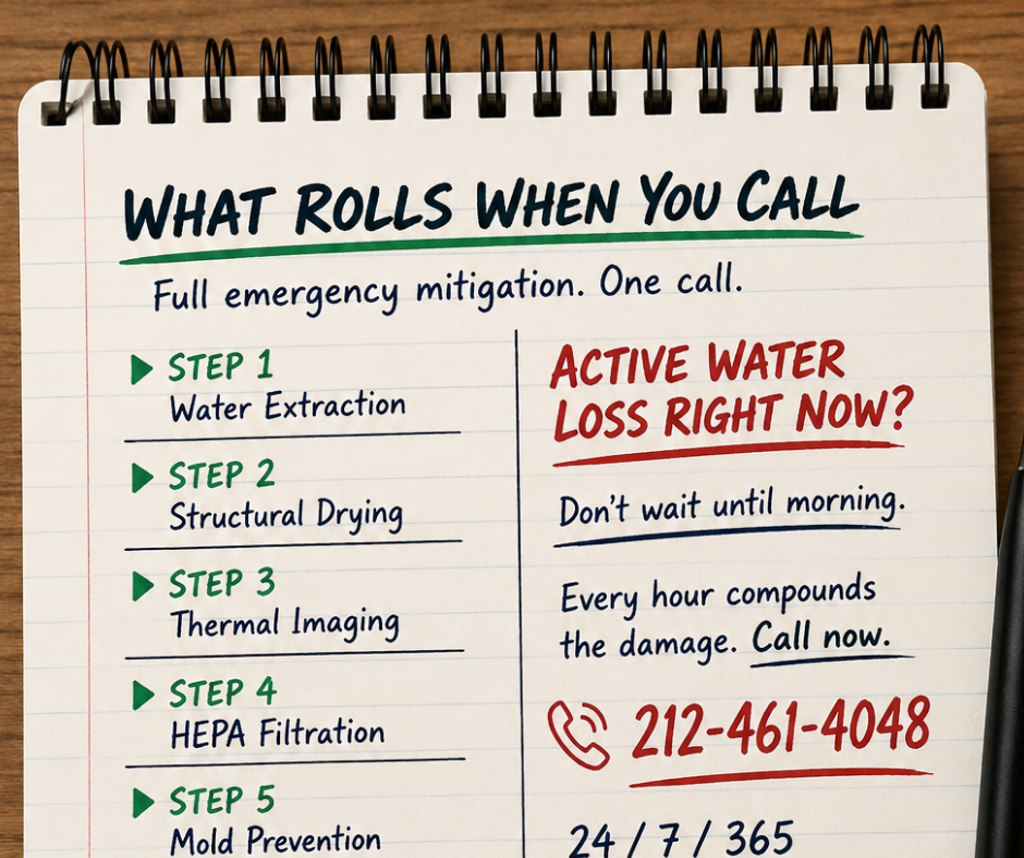 Water in Your Building? The First 15 Minutes Matter