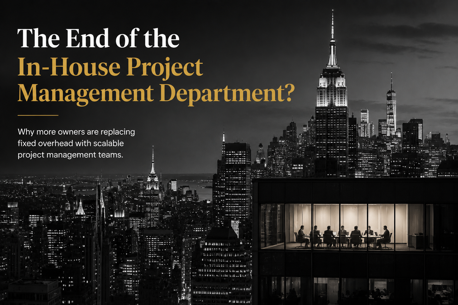 The End of the In-House Project Management Department 