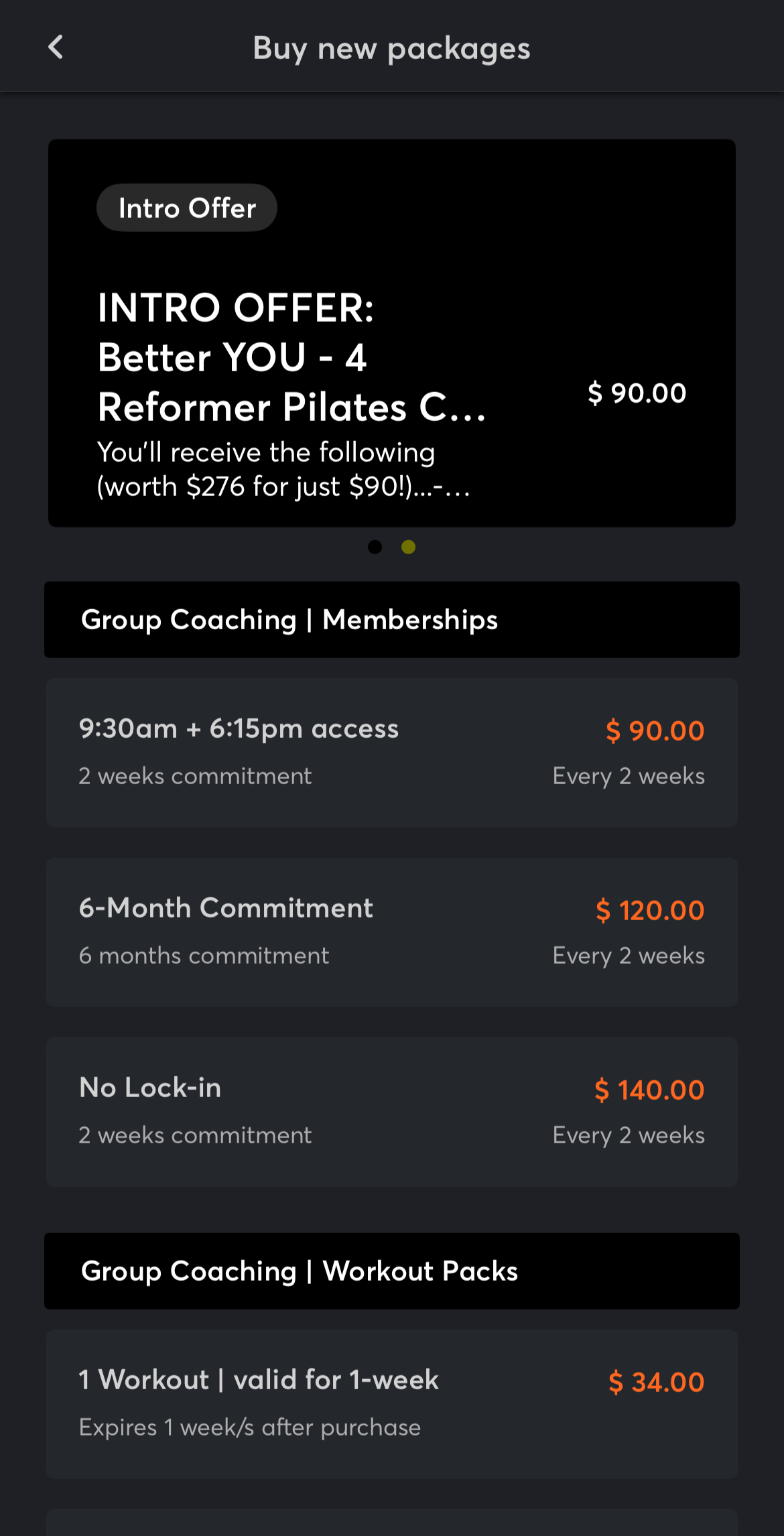 Intro Offer — Better Gym | Reformer Pilates & Group Training near you.