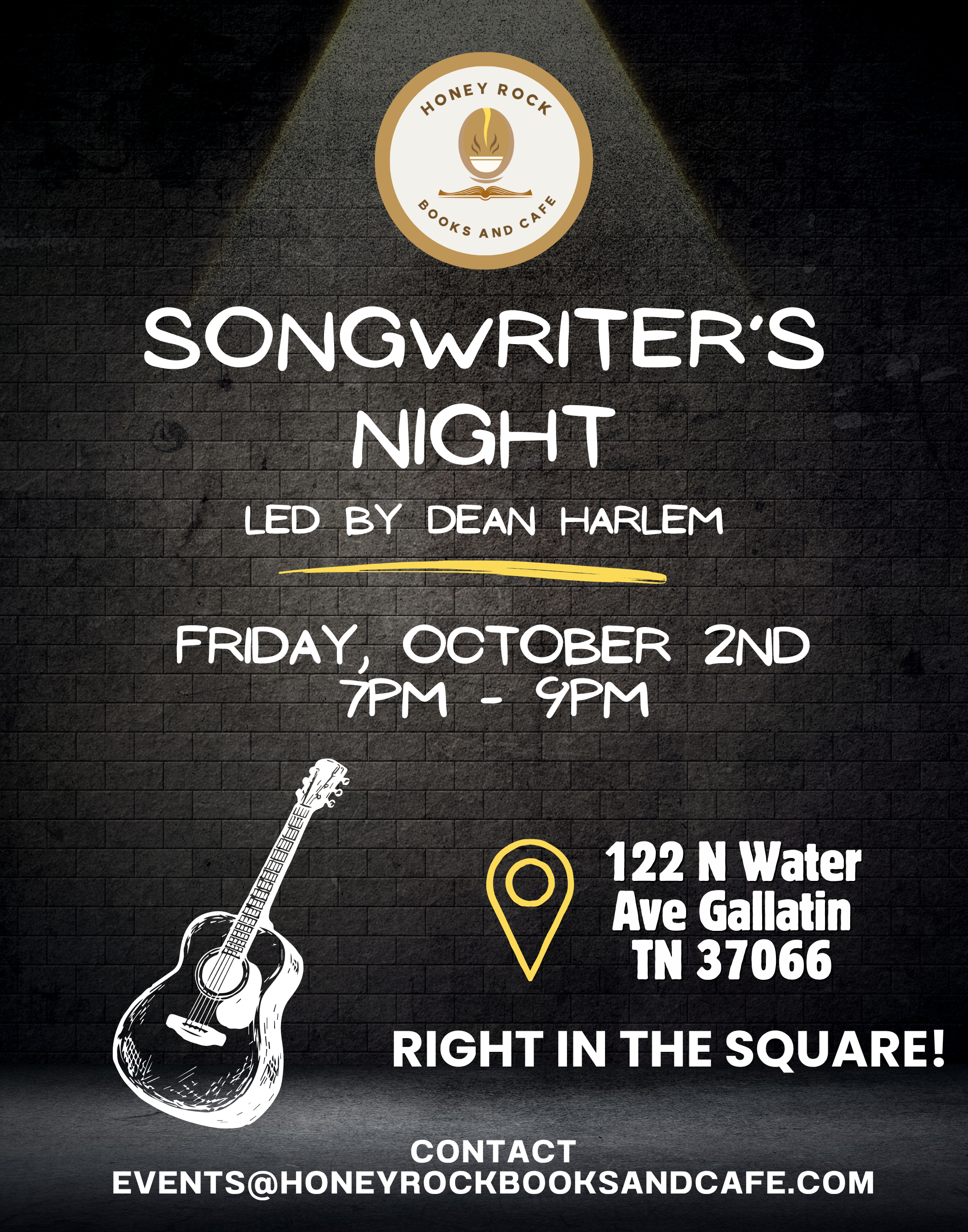 Songwriters Night Led by Dean Harlem