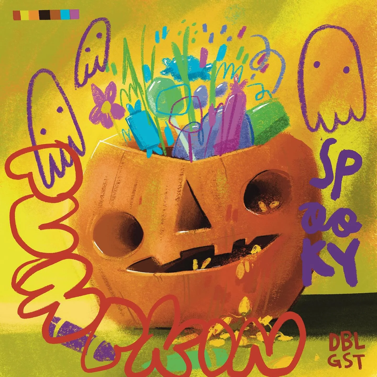 🎃 HABBY HALLYWEEEEN 👻

Typically, I draw Halloween stuff all year, it just comes naturally. But this year's been so busy that I blinked and missed October. 

SO MUCH to post and showcase and catch everyone up on, but for now, have a lil pumpkin ske