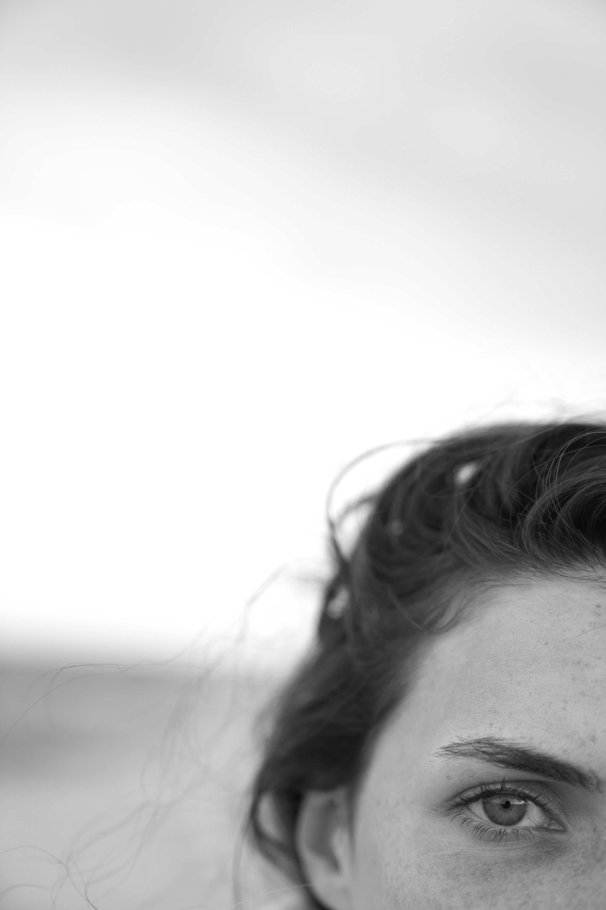 Girl eye close up
