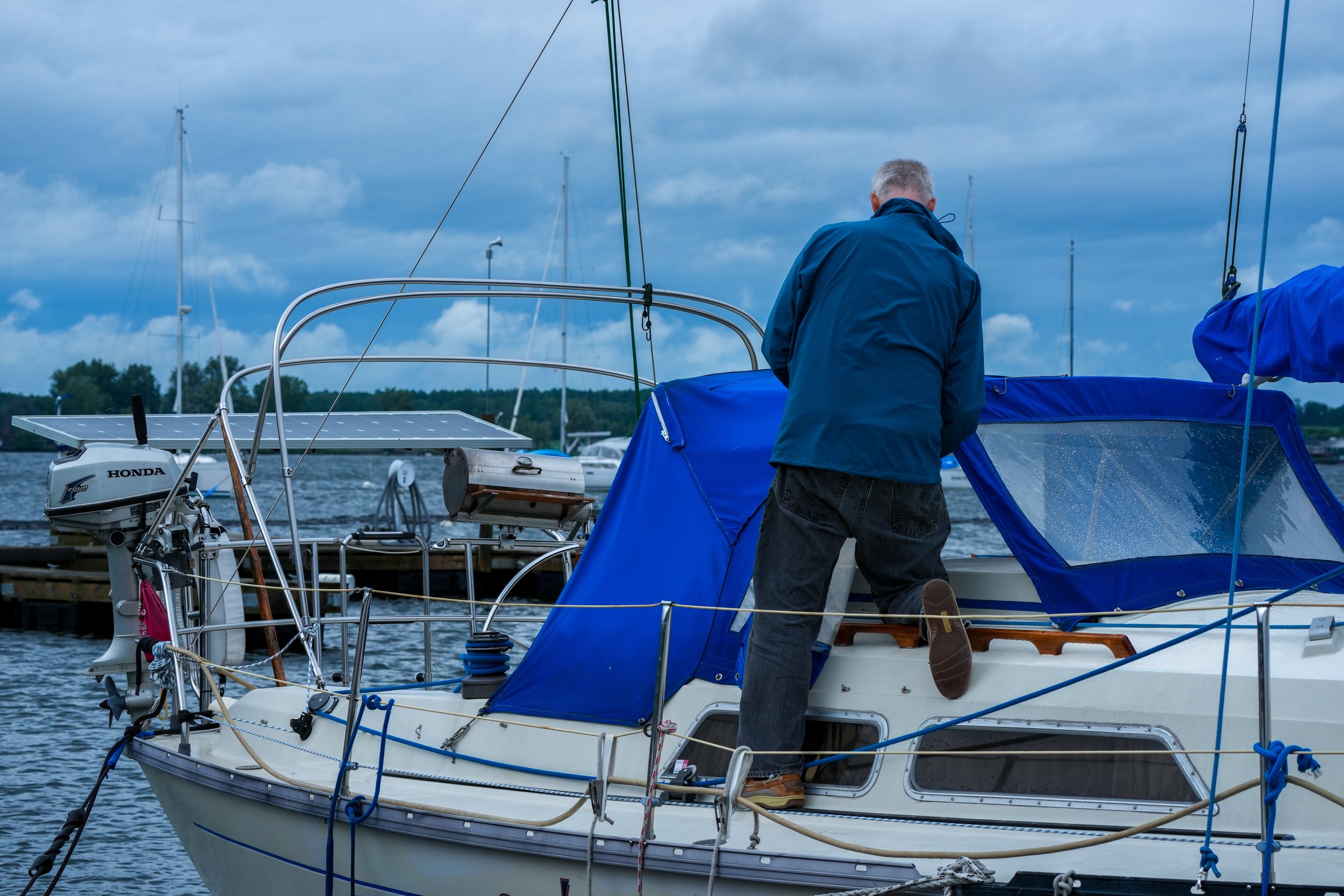 Man on boat
